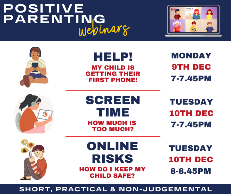 Positive Parenting Webinars Dec 2024